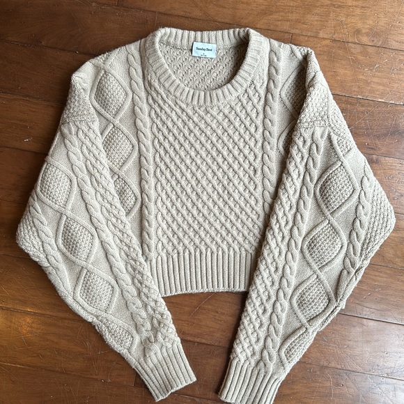 BNWOT Sunday Best Peggy cropped sweater - merino wool - Picture 2 of 4